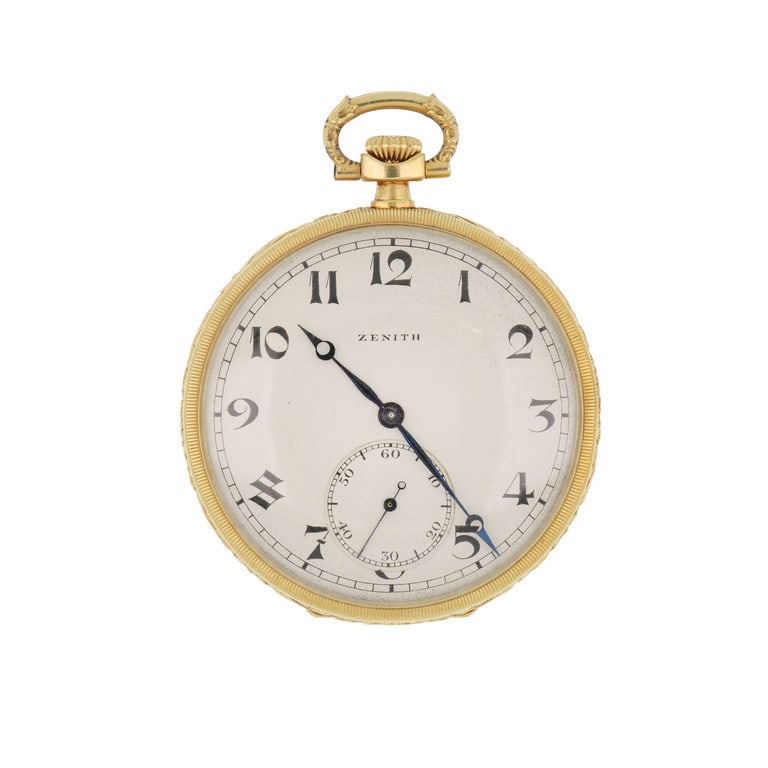 ZENITH Orologio da tasca in oro giallo solo tempo (1 of 1)
