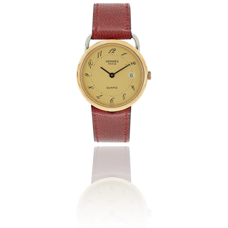 HERMES Orologio da donna al quarzo in acciaio e (1 of 1)