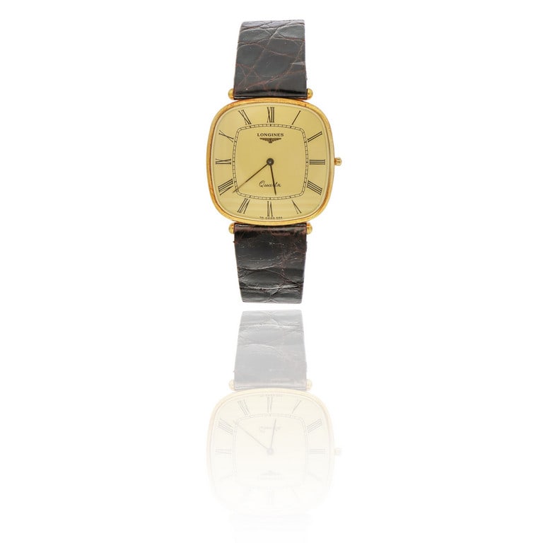 LONGINES - Orologio da uomo ultrapiatto di forma (1 of 1)