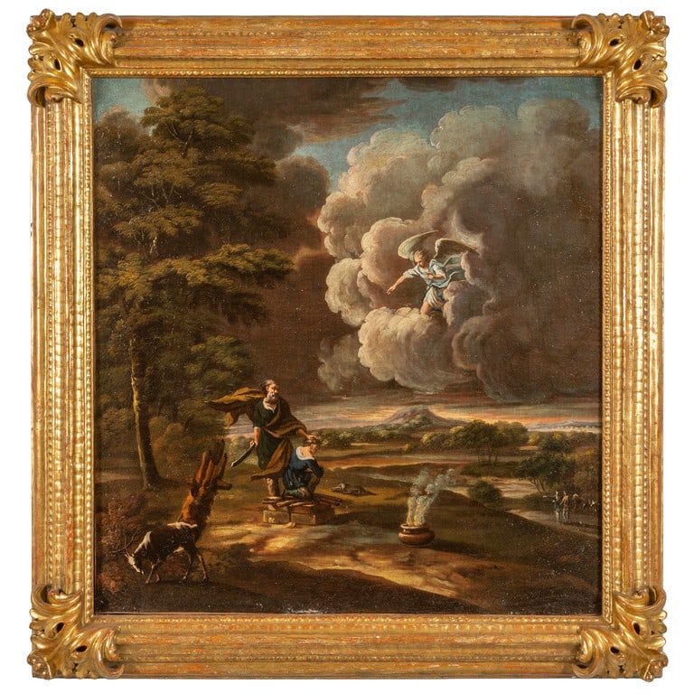 Scuola genovese sec.XVIII "Il sacrificio di (1 of 2)