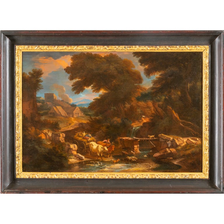 CARLO ANTONIO TAVELLA (1668-1738) "Paesaggio (1 of 2)