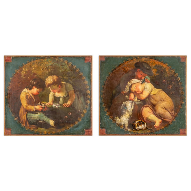 Scuola francese sec.XVIII "Giochi di bimbi" (1 of 4)