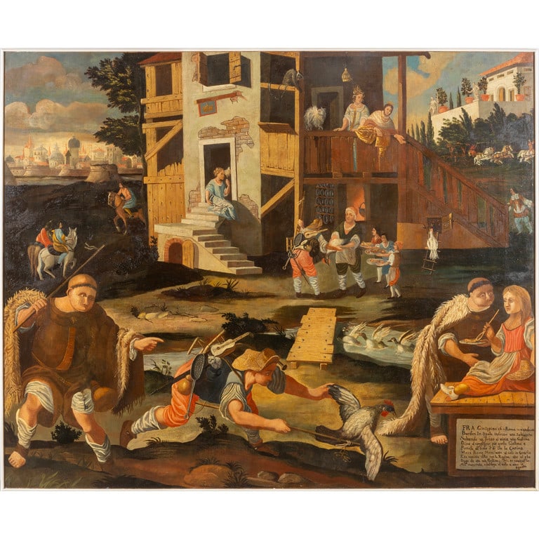 Scuola veneta sec.XVIII "La storia di Fra (1 of 2)