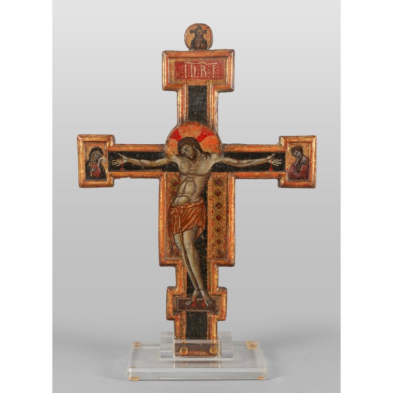 Coppia di reliquari in bronzo dorato, (1 of 3)