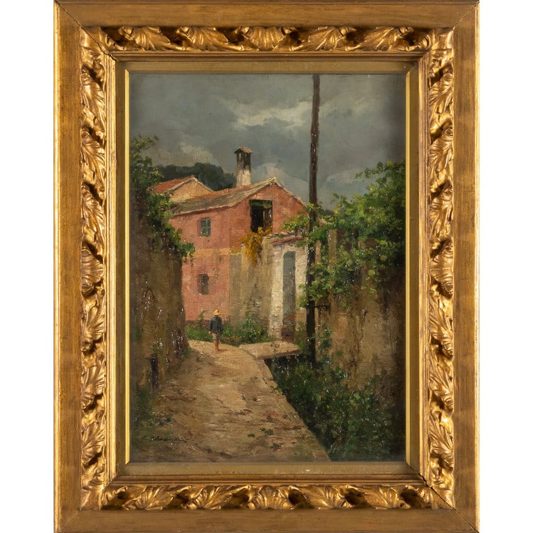 LEONARDO RODA (1868-1933) Alpeggio olio su (1 of 2)