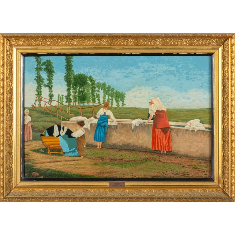 CAPRINI EUGENIO (1875-1932) Paesaggio con (1 of 2)