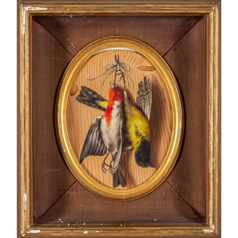 MICHELANGELO MEUCCI (-) Cacciagione olio : MICHELANGELO MEUCCI (-) Cacciagione olio cm.20x14 f.to in b.a d.