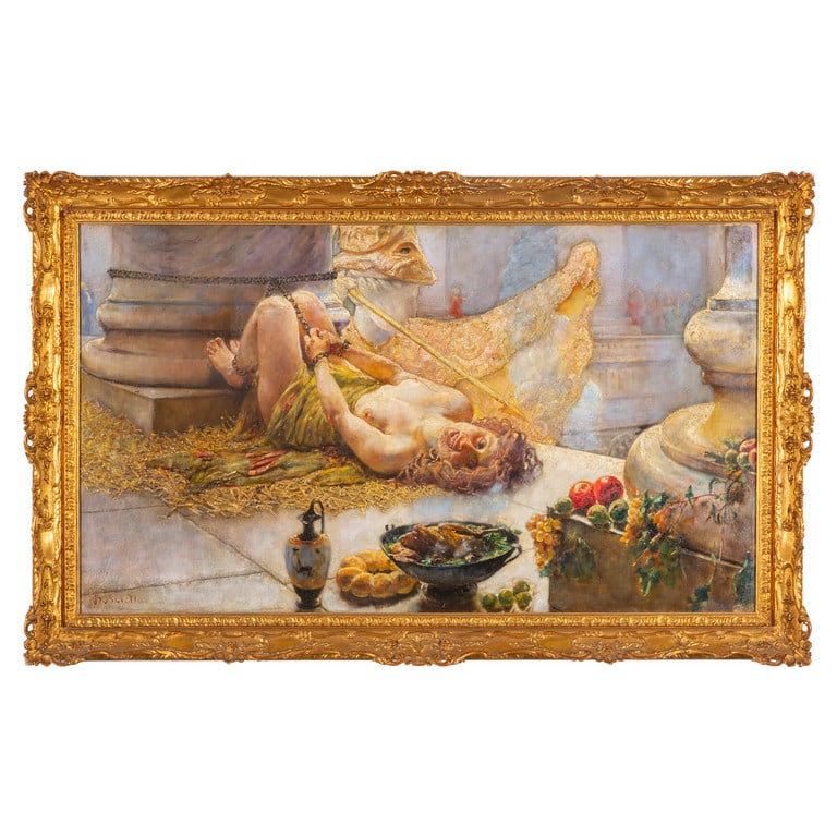 EGISTO FERRONI (1835-1912) Fanciulli in riva (1 of 2)