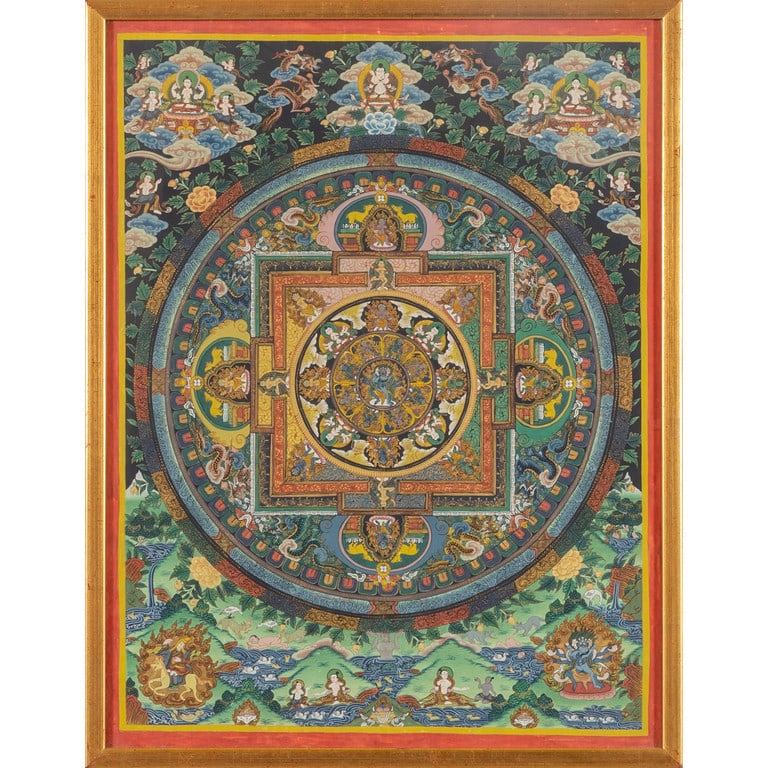 Tanka con al centro mandala dedicato alle (1 of 1)