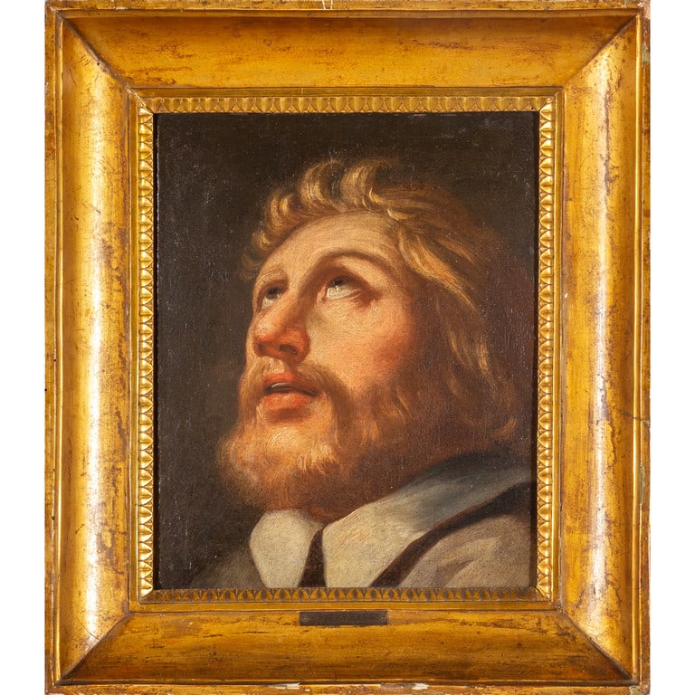 Scuola italiana sec.XVIII "Testa di uomo" (1 of 2)