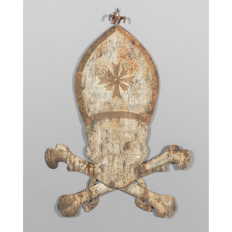 Memento mori, grande elemento decorativo in ferro (1 of 1)