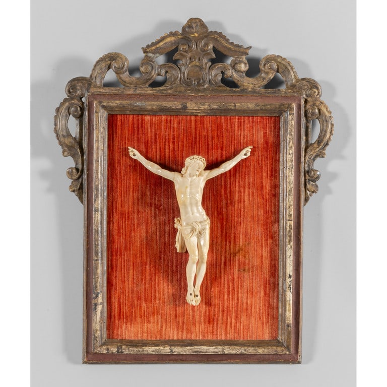 Cristo Crocefisso, scultura in avorio intagliato, (1 of 1)
