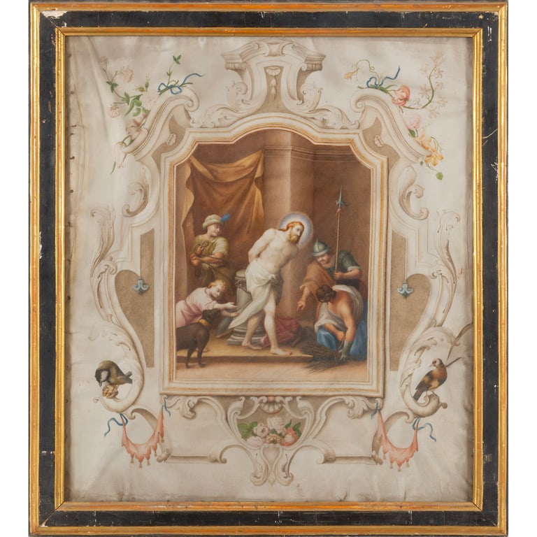 Scuola italiana sec.XVIII "La Flagellazione di (1 of 2)