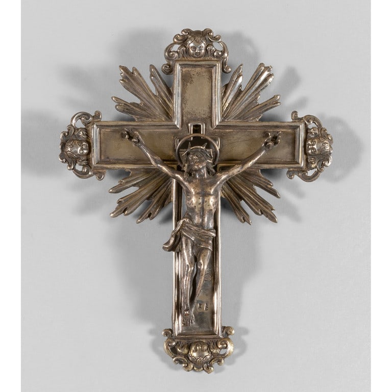 Cristo crocefisso, scultura in argento sec.XVII, (1 of 1)