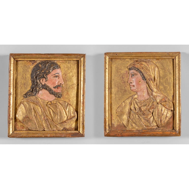 Gesù e la Madonna, coppia di pannelli ad alto (1 of 3)