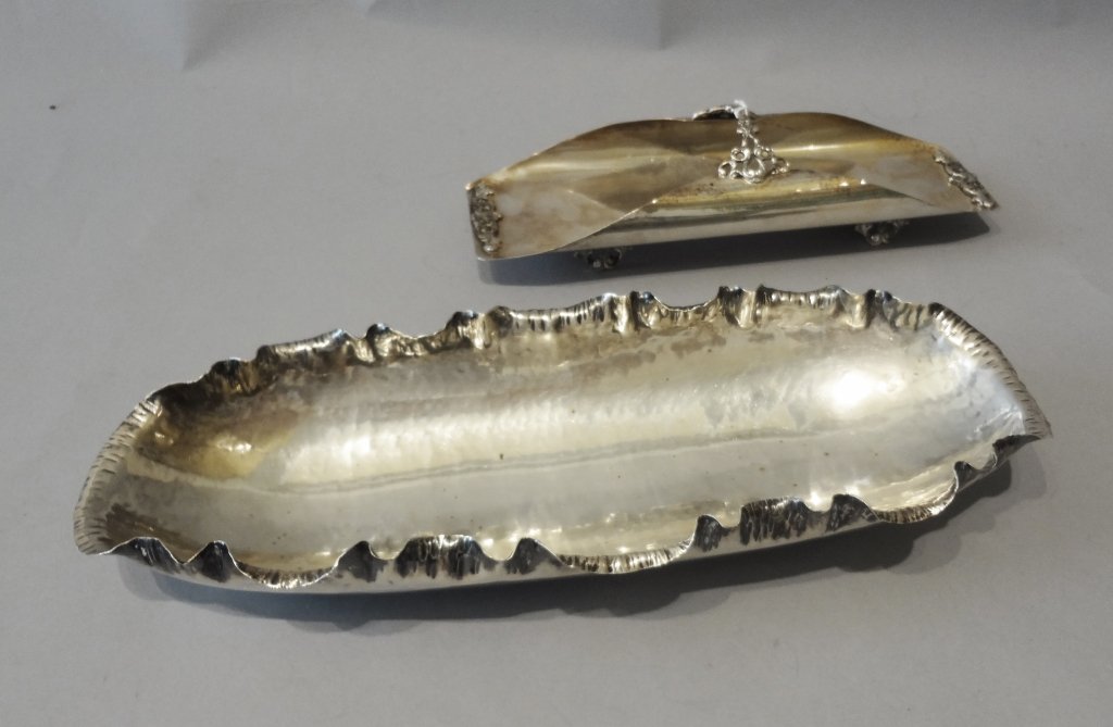 Due portagrissini in argento gr.500: Due portagrissini in argento gr.500
