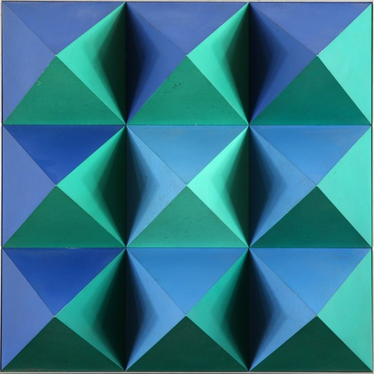 GLATTFELDER HANS J. (-) PG 9 plastica: GLATTFELDER HANS J. (-) PG 9 plastica colorata cm 30x30 timbro a caldo sincron 250 PG 9 colored plastic inch 11.82x11.82 hot stamp s