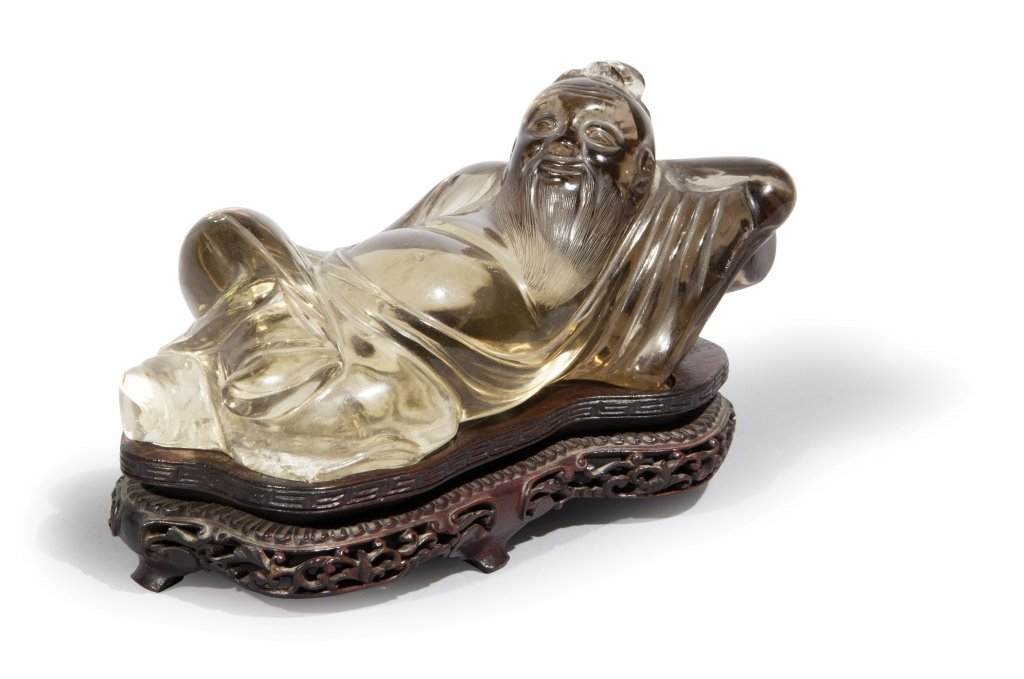Budda in quarzo l cm 15, h cm 6: Budda in quarzo l cm 15, h cm 6