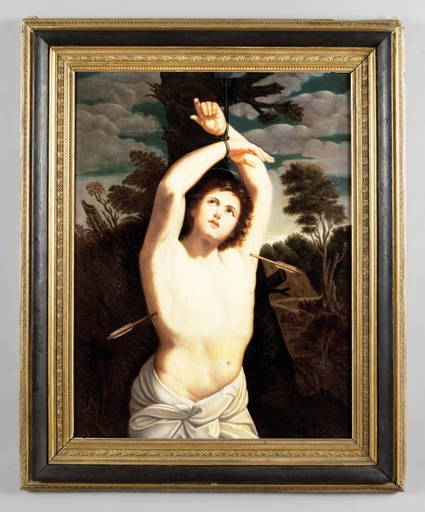 San Sebastiano Olio Da Guido Reni Inizi Sec.