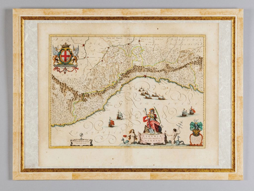 Liguria o Stato della Repubblica di Genova: Liguria o Stato della Repubblica di Genova stampa datata 1690