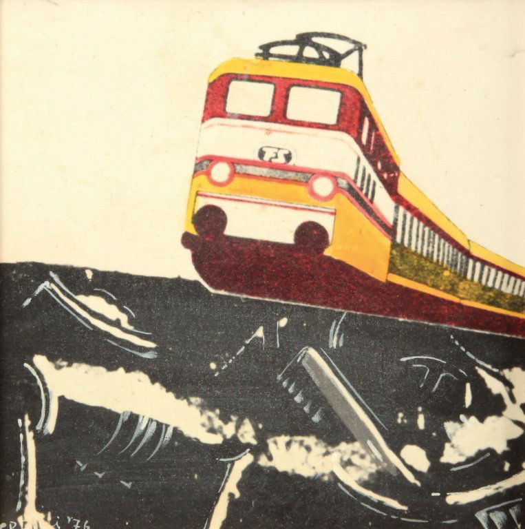 GIANNI BERTINI (1922-2010) Senza titolo: GIANNI BERTINI (1922-2010) Senza titolo 1976 tela emulsionata cm 20,5 x 20,5 firmato e datato in basso a sinistra Untitled 1976 emulsified canvas 8,08 x 8,08 in signed and dated lower left