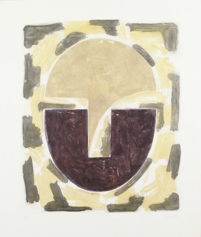 RAFAEL CANOGAR (1935-) Senza: RAFAEL CANOGAR (1935-) Senza titolo serigrafia su carta cm 120 x 100 esemplare 35/75 firmato in basso a destra numerato in basso a sinistra Untitled silkscreen on paper 47,28 x39,4 in edition 35/75 si