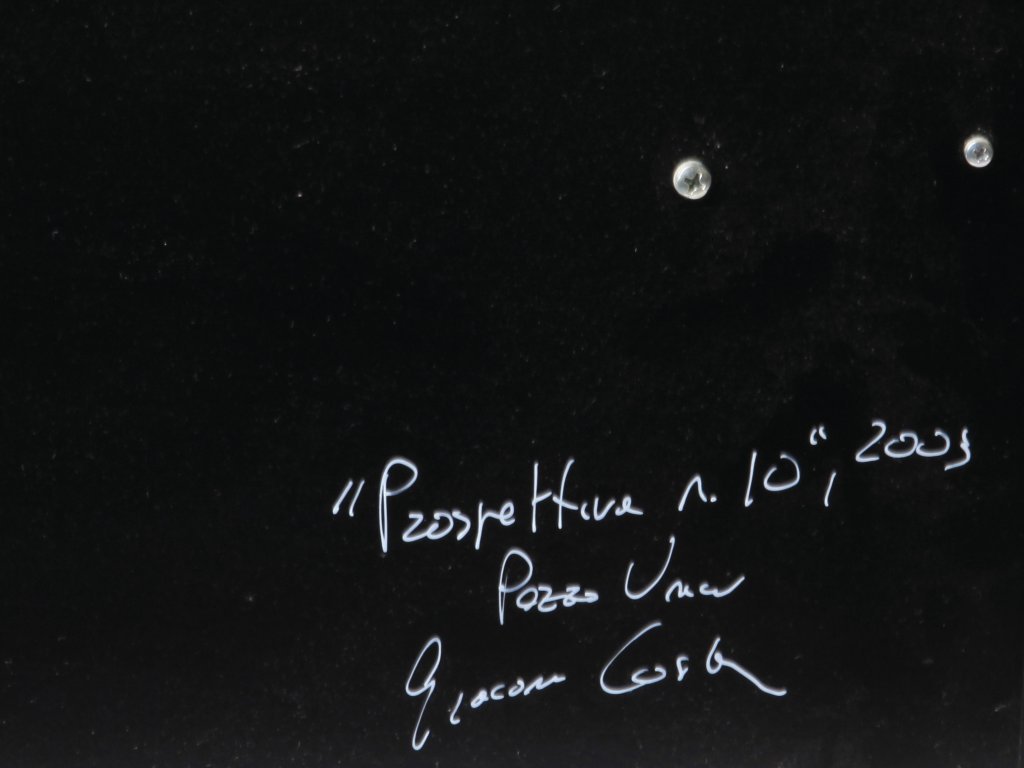 COSTA GIACOMO (1970-) Prospettiva N.: COSTA GIACOMO (1970-) Prospettiva N. 10 2003 light box 40x80 cm esemplare unico autentica su foto dell"artista letteratura: Giacomo Costa CITYENDSCAPES, catalogo della mostra a cura di Guidi&Schoen pr