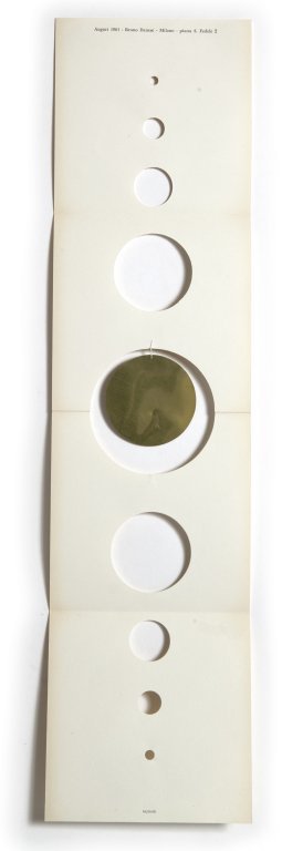 BRUNO MUNARI Auguri di Natale 1961 per: BRUNO MUNARI Auguri di Natale 1961 per DANESE, Milano. Cm 60 x 15.