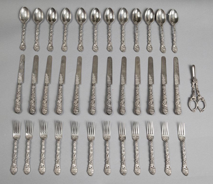 Servizio da dolce in argento per 12 finemente (1 of 3)