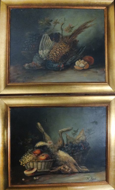 "Nature morta con frutta e cacciagione" coppia di (1 of 1)