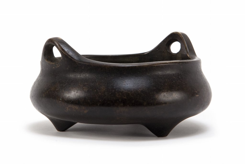 Brucia incenso in bronzo brunito con prese (1 of 3)