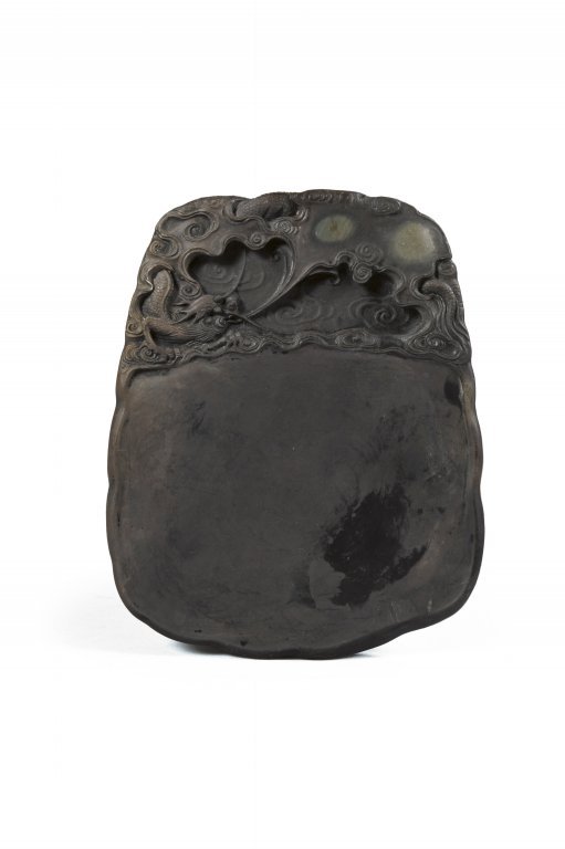 Calamaio in pietra dura con rilievo di dragone e (1 of 1)