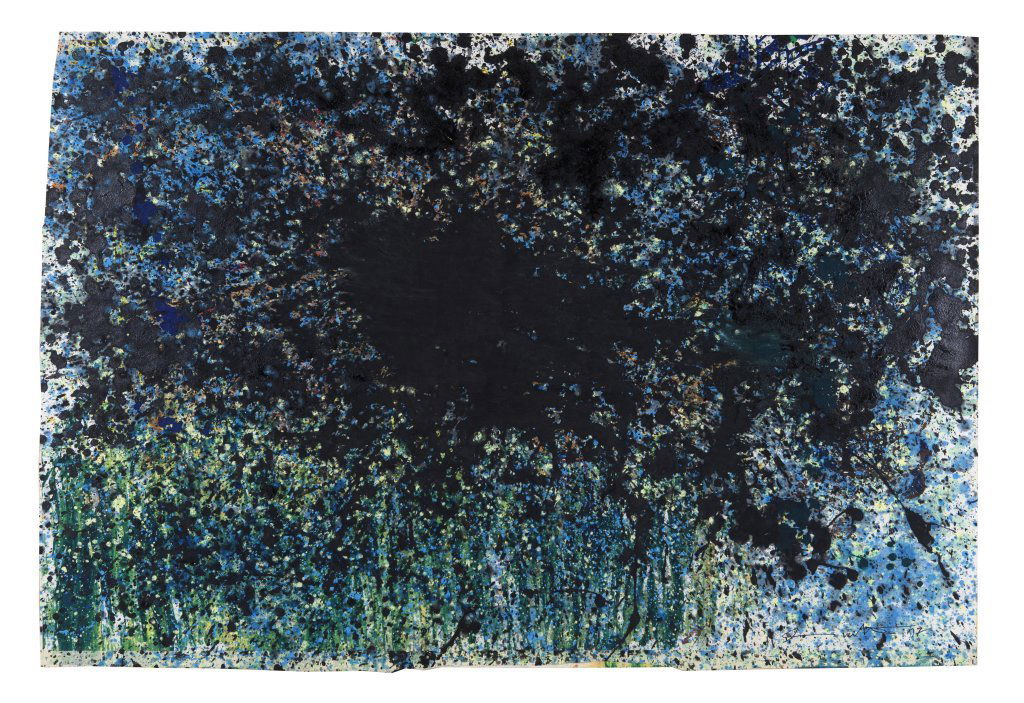 HERMANN NITSCH (1938-) Senza titolo: HERMANN NITSCH (1938-) Senza titolo 2007 acrilico su carta cm 102,5x151 firmato in basso a destra autentica dell'artista su foto provenienza: Gasparin Ragni Untitled 2007 acrylic on paper 40,39x59,49