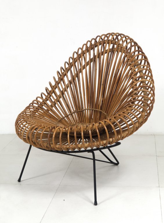 UNA POLTRONA, anni '50.  BambÃ¹, canna d'India. (1 of 1)