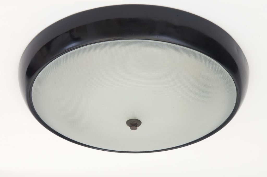 TRE LAMPADE A PLAFONE, anni '50.  Alluminio (1 of 1)