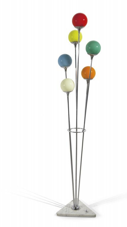 UNA LAMPADA DA TERRA, anni '50.  Acciaio (1 of 1)