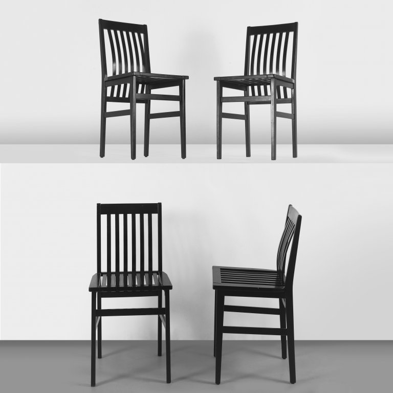 ALDO ROSSI  Quattro sedie 'Milano' per (1 of 1)