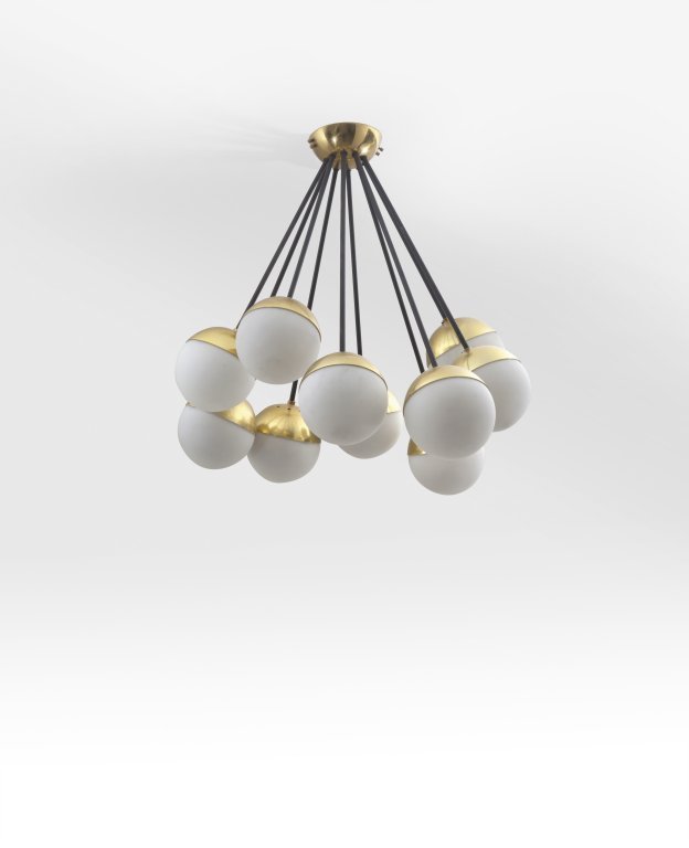 STILNOVO Una lampada a plafone, anni '50. (1 of 1)