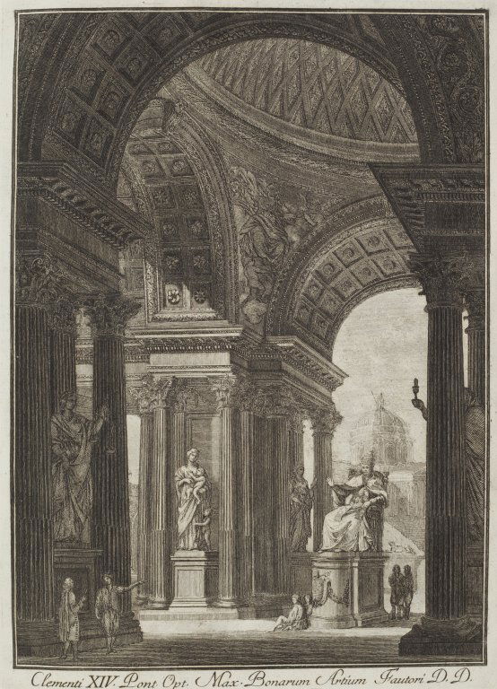 Jacopo Barozzi, detto "il Vignola" Il Vignola: Jacopo Barozzi, detto "il Vignola" Il Vignola illustrato proposto da Giambattista Spampani, e Carlo Antonini Roma, Marco Pagliarini, 1770 D.: In-Folio, 330*240 [10], 58, XXVIII p., 57 tavv. : ill. P.