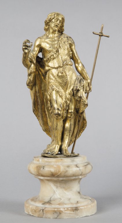 San Giovanni Battista, statua in bronzo dorato, (1 of 1)