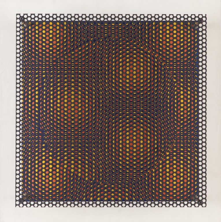 ASIS ANTONIO (1932-) Cerchio con colore N.27: ASIS ANTONIO (1932-) Cerchio con colore N.27 1973 legno, acrilico e ferro cm 62x62 sul retro: etichetta Arte Struktura, Milano etichetta Antonio Asis esposizione: Milano, Galleria Arte Struktura,Expre