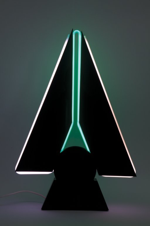 UNA LAMPADA DA TAVOLO, anni '80.  Plexiglass, (1 of 1)