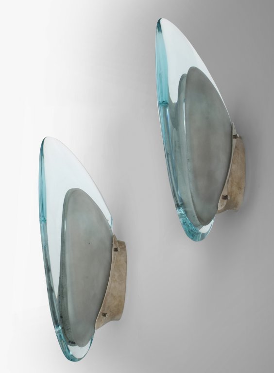 MAX INGRAND Due lampade a parete "1552" per (1 of 3)