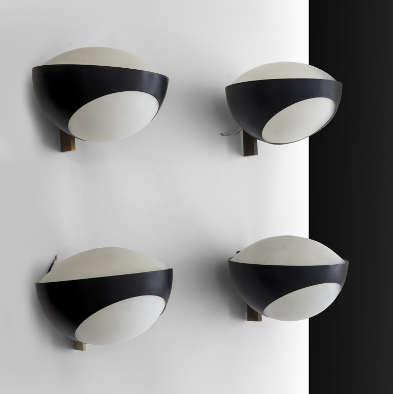 FONTANA ARTE  Quattro lampade a parete "1963", (1 of 1)
