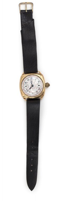 Orologio chrono da polso in oro giallo marca (1 of 1)