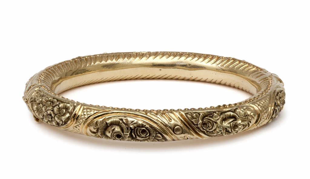 Bracciale in oro giallo epoca Liberty, (1 of 1)