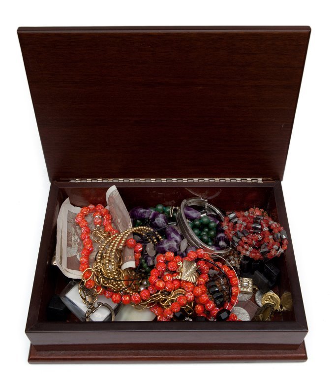 Cofanetto  magico in legno con placca in argento (1 of 1)