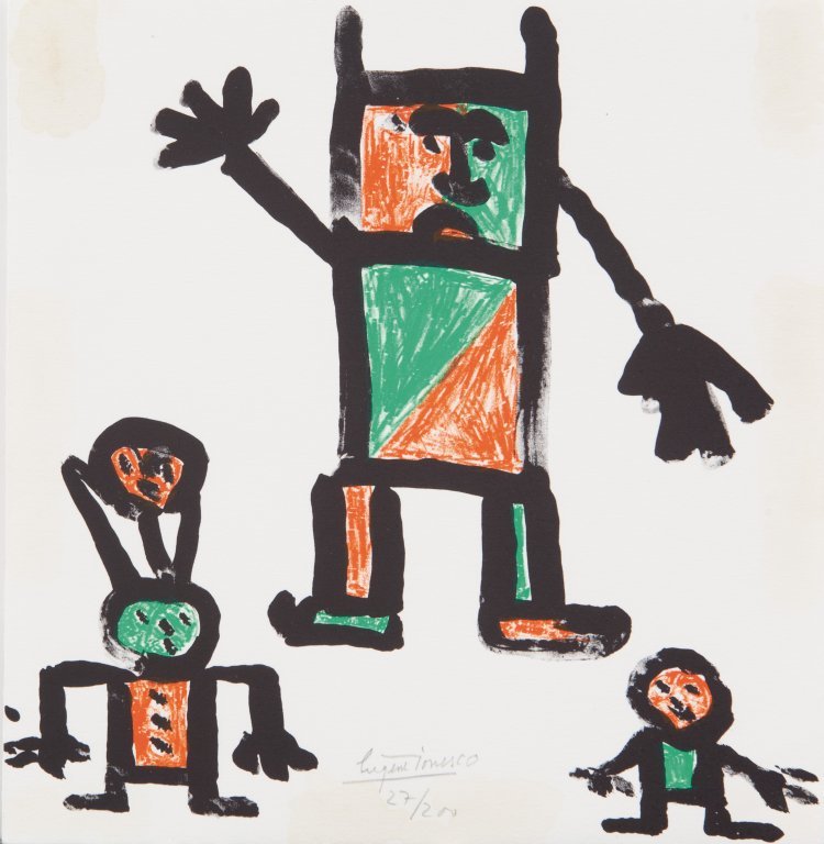 AA.VV (-) Lotto di otto opere Dorazio,: AA.VV (-) Lotto di otto opere Dorazio, Uecker, Tapies, Santomaso,Ionesco serigrafie 24x24/25x24 firmate e numerate Lot of eight works Dorazio, Uecker, Tapies, Santomaso,Ionesco silkscreens 9,44x9,44/9