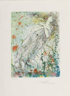 SALVADOR DALI' (1904-1989) Cartella "Hamlet": SALVADOR DALI' (1904-1989) Cartella "Hamlet" 1973 10 acquaforti colorate cm 38,5x28,5 esemplare 120/145 firmate e numerate certificati di autenticità a cura di Editions d'art Les Heures Claires, Pa