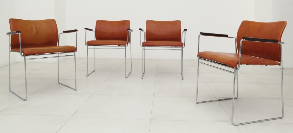 QUATTRO POLTRONCINE, circa 1970 Tondino di (1 of 1)